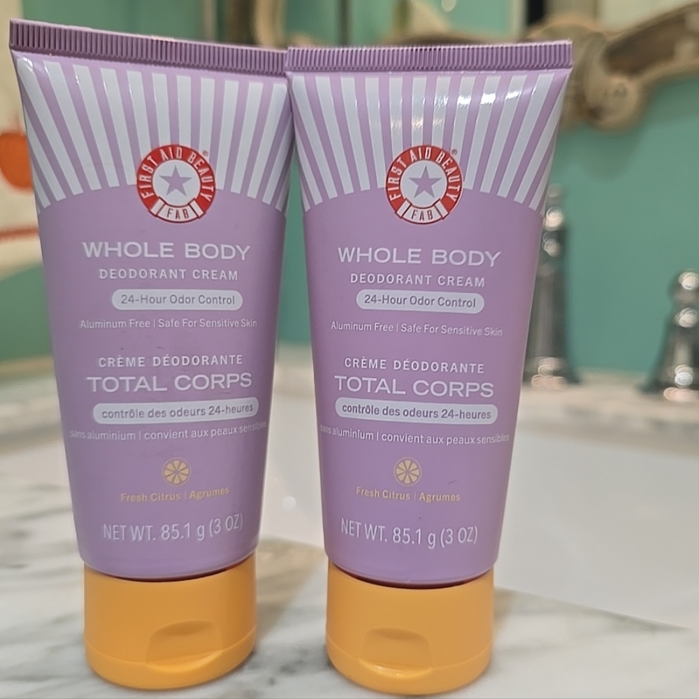 2 - First Aid Beauty FAB  Whole Body Deodorant Cream Fresh Citrus